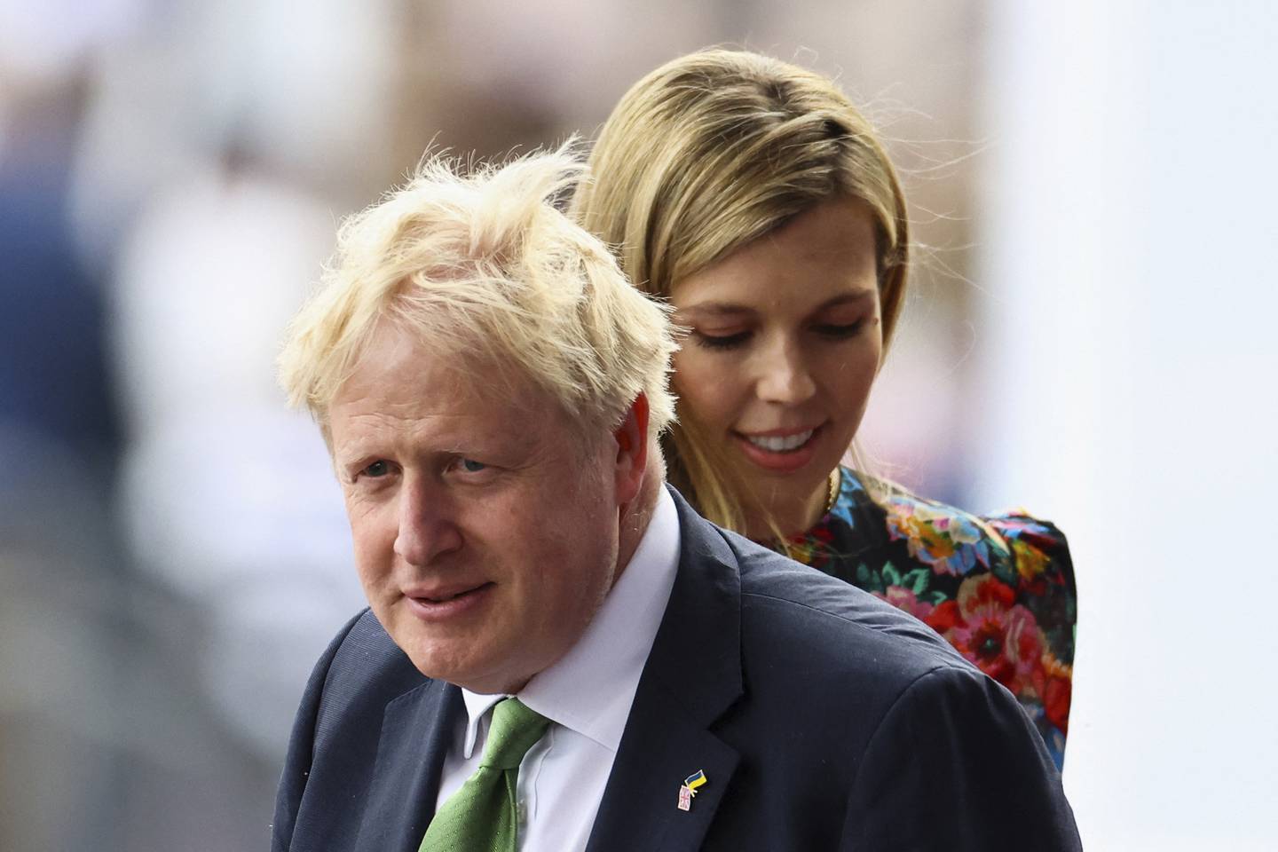 Boris Johnson lives in the Downing Street flat with his wife Carrie. AP