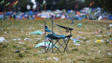 An image that illustrates this article Glastonbury clean-up crew includes 2,500-person recycling team