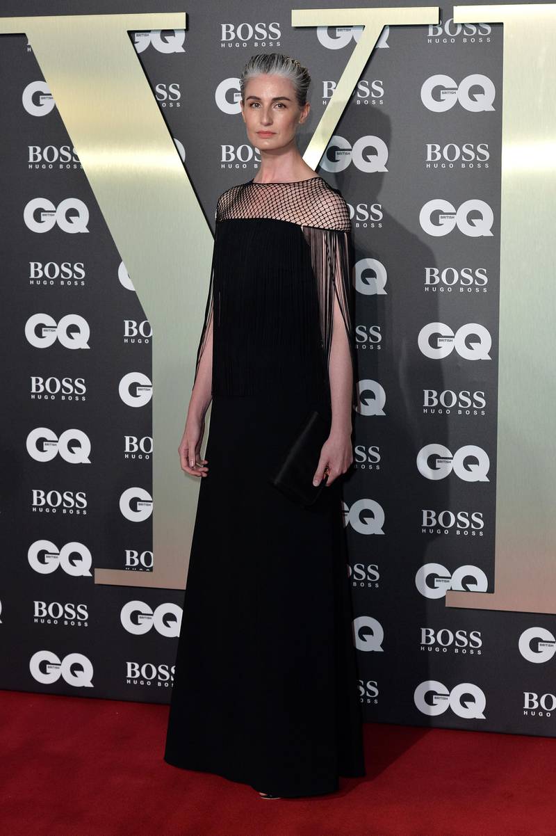 Erin O'Connor attends the GQ Men Of The Year Awards 2019 at London's Tate Modern on September 3, 2019. Getty Images