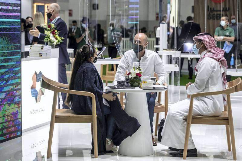 First day of the 2021 Arabian Travel Market exhibition opens at the World Trade Center in Dubai on May 16 th, 2021. General image from the first day.Antonie Robertson / The National.Reporter: None for National.
