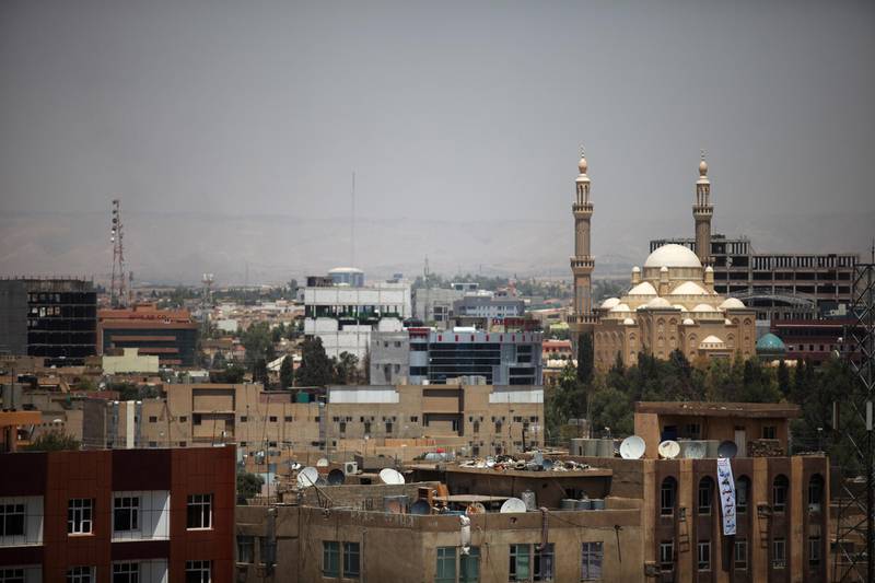 Iraq - Erbil - July 18th, 2010:  Erbil, Iraq's largest mosque dominates the skyline to the North.  (Galen Clarke/The National)