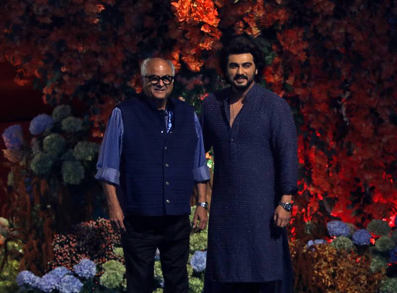 Producer Boney Kapoor and his son, actor Arjun Kapoor. Reuters