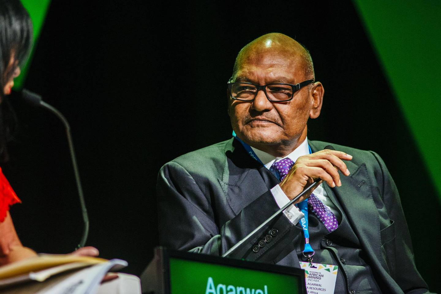Anil Agarwal, billionaire and owner of Vedanta Resources Plc, looks on during a panel discussion on the opening day of the Investing in African Mining Indaba in Cape Town, South Africa, on Monday, Feb. 5, 2018. Mining executives, investors and government ministers are meeting in drought-hit Cape Town for the African Mining Indaba, the continent’s biggest gathering of one of its most vital industries. Photographer: Waldo Swiegers/Bloomberg