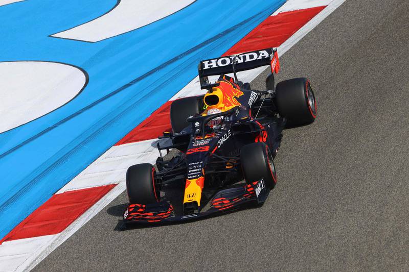 Red Bull's Dutch driver Max Verstappen during the second practice session. AFP