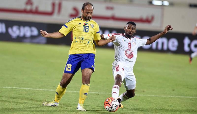 Action from Al Dhafra's victory against Sharjah. Courtesy Arabian Gulf League