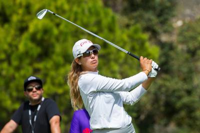 Maha Haddioui of Morocco during the final round at Ladies European Tour 2020. Investec South African Women's Open. Cape Town, South Africa. Credit: Maha Haddioui