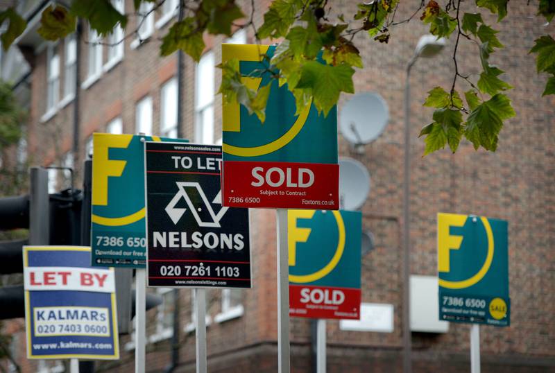 A downward trend in UK house prices gained further momentum in January. PA