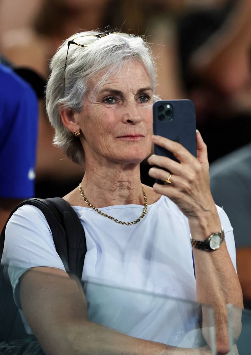 Judy Murray at Melbourne Park on Tuesday. Getty