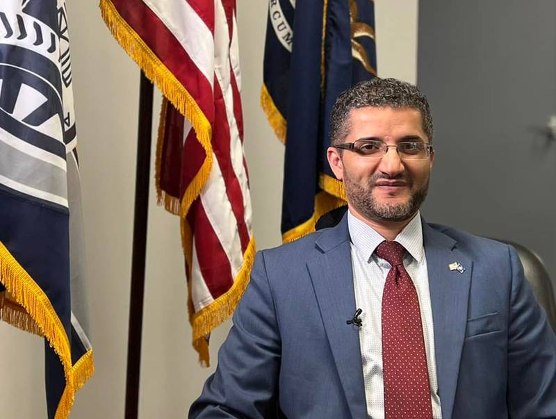 Yemeni-American Amer Ghalib made history last year when he was sworn in alongside three new councillors in Hamtramck, now believed to be the first city in the US with an all-Muslim council. Photo: Amer Ghalib