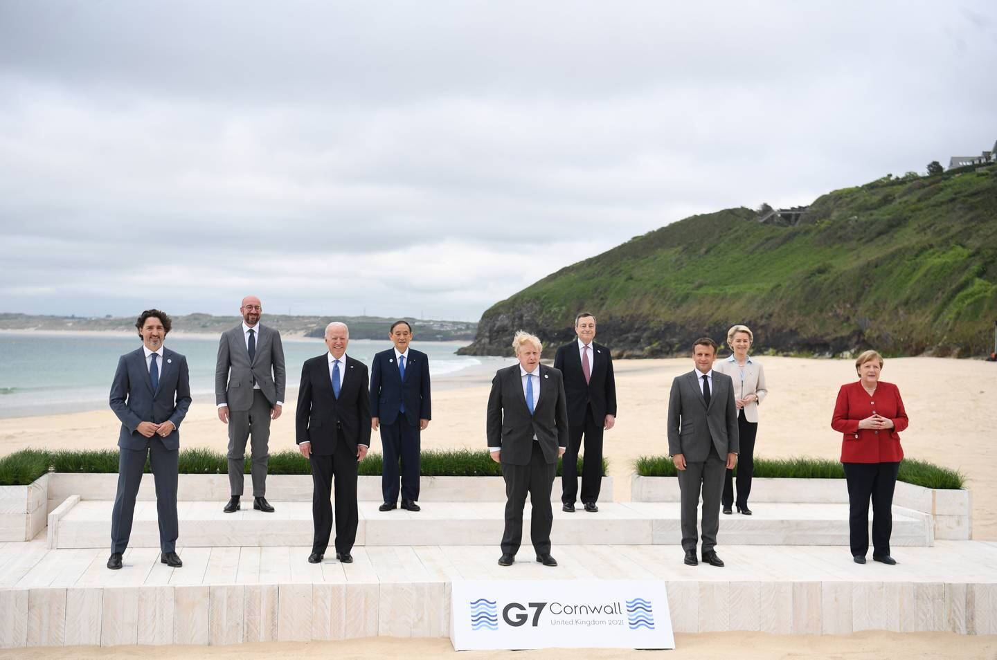 Angela Merkel attended her last G7 summit in June in Cornwall, England. EPA