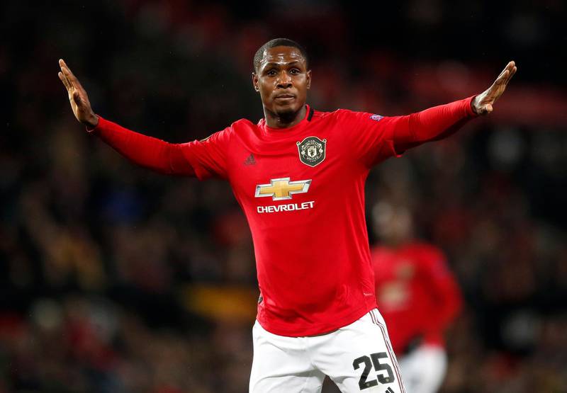 Manchester United's Odion Ighalo during the Europa League match against Club Brugge at Old Trafford. PA