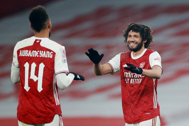 Mohamed Elneny - 7: Good ball through Newcastle’s tight backline after 15 minutes but Pepe’s touch let him down. Another lovely ball on the hour threaded into Aubameyang’s path but the striker couldn’t finish. Egyptian looked a cool customer and impressed for the Gunners. Reuters