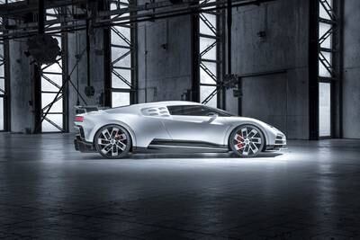 It looks all calm, but get it riled and the Bugatti will exceed 400kph.