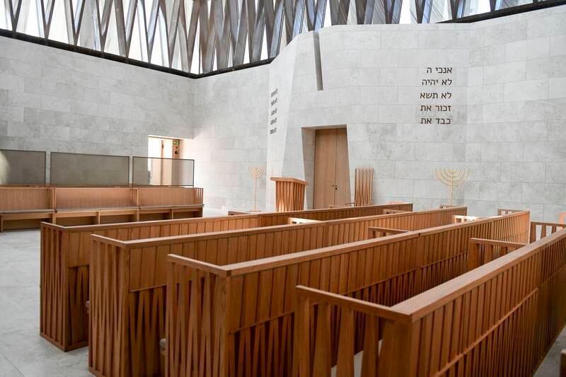 There is room for 200 people to worship inside the synagogue