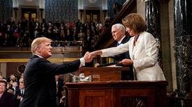 Donald Trump reaches across the aisle at the State of the Union, but not for long 