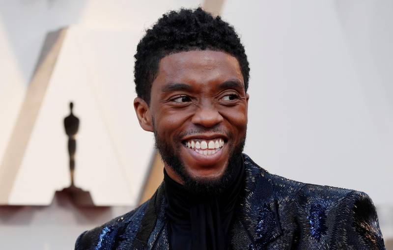 FILE PHOTO: 91st Academy Awards - Oscars Arrivals - Red Carpet - Hollywood, Los Angeles, California, U.S., February 24, 2019.  Actor Chadwick Boseman of "Black Panther" wears Givenchy. REUTERS/Mario Anzuoni/File Photo