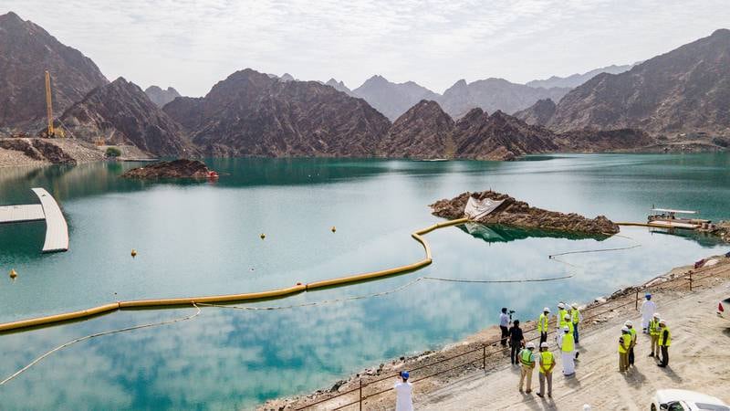 A hydroelectric power station project in Hatta is now 29 per cent complete. All photos: Dewa
