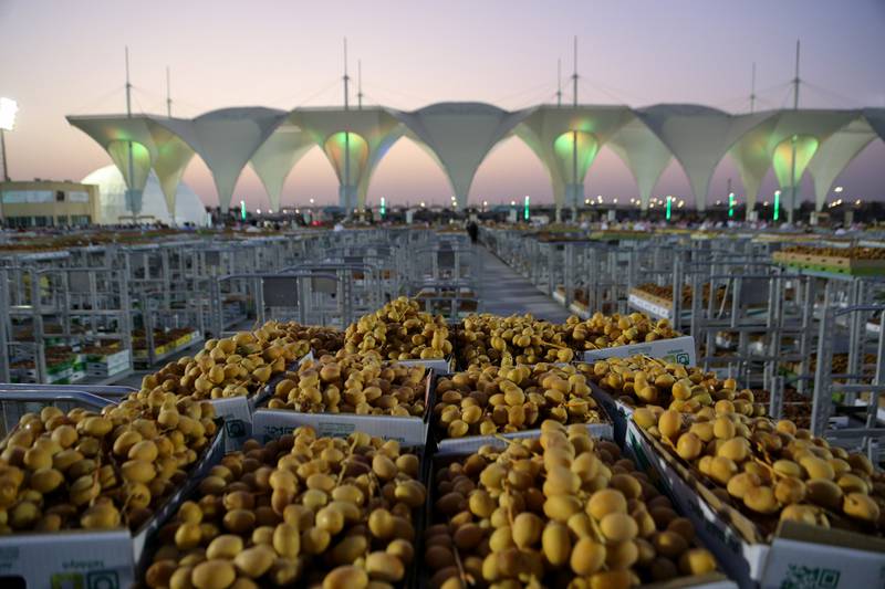Thousands of dates have been picked, ready for customers to enjoy.