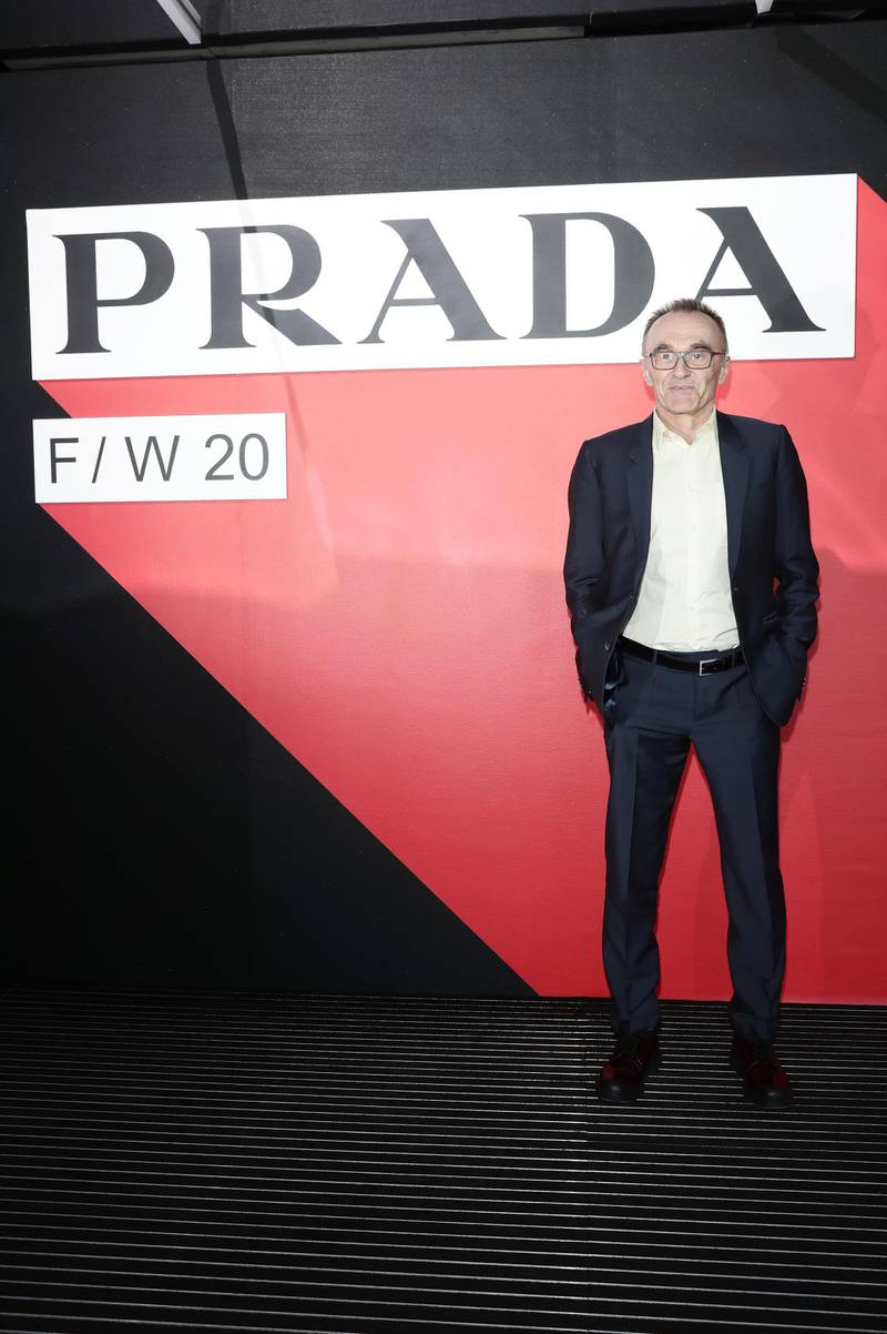 Danny Boyle attends the Prada show during Milan Fashion Week on February 20, 2020. Getty Images