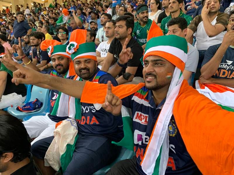 The crowds at the Asia Cup in Dubai. Pawan Singh / The National