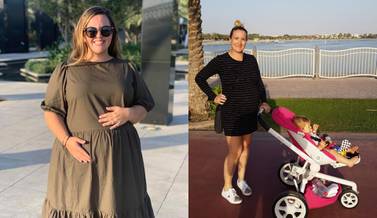Jessica Marshall (left) and Toni Rogan Wehbe are just weeks away from giving birth