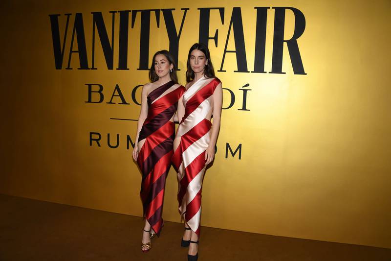Alana Haim and Danielle Haim attend as 'Vanity Fair' hosts Vanities Party: a Night for Young Hollywood. Getty Images / AFP