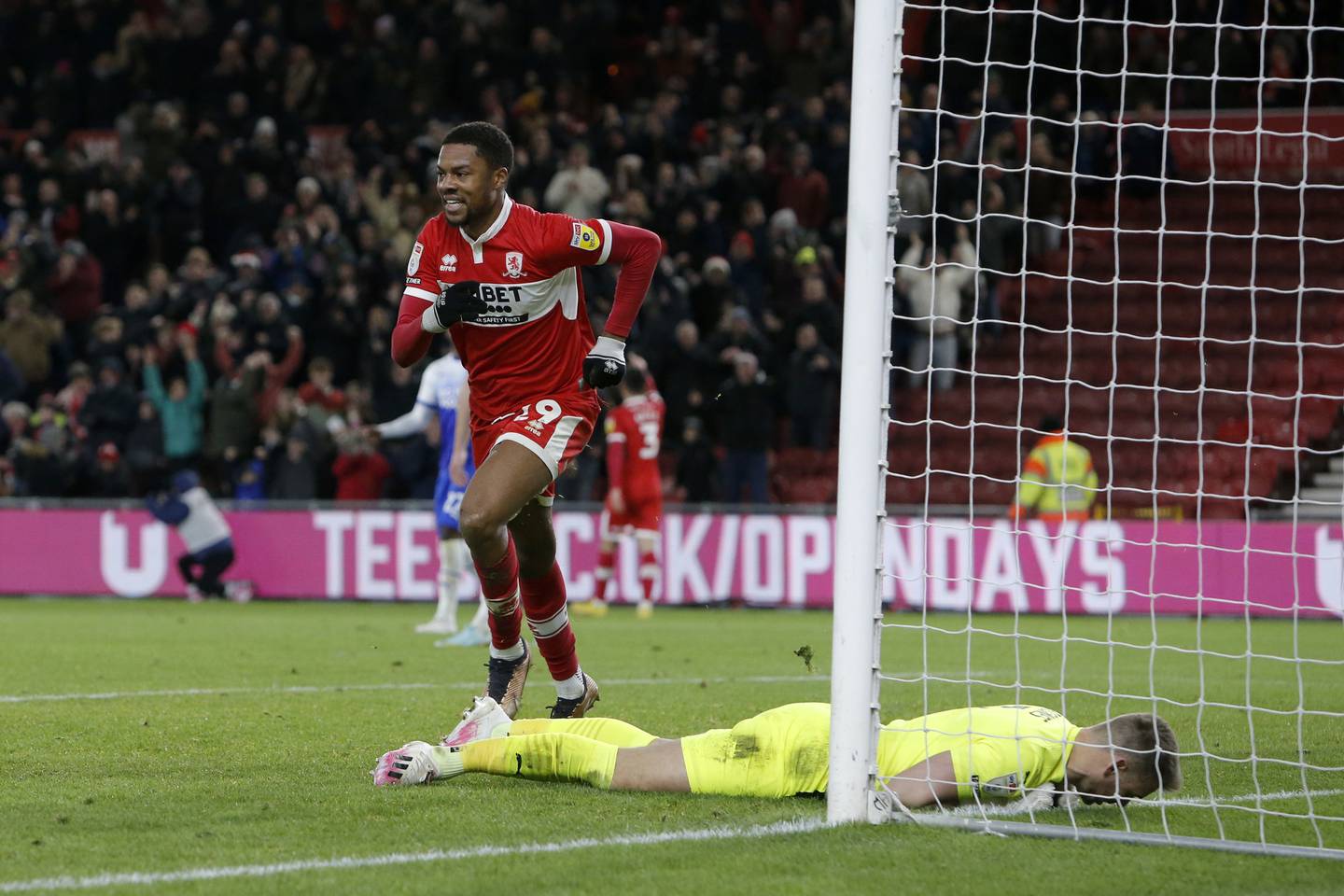 Middlesbrough's Chuba Akpom is reportedly a top January target for Southampton. PA