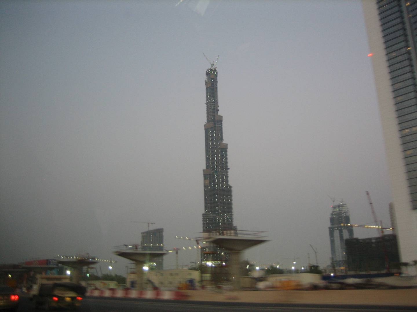 The Burj Khalifa (then known as the Burj Dubai) under construction in 2007. Monika and Stephanie Wawrzinek have visited the UAE more than 30 times since 2006. Photo Courtesy Stephanie Wawrzinek For Mel Swan story.  *** Local Caption ***  Dubai Sommer 2007 001 (19).jpg