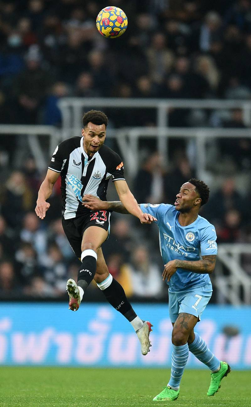 Jacob Murphy - 6: Both of Newcastle’s full-backs are out-of-position wingers but did a fine job keeping Sterling relatively quiet. Skinned by Jesus ahead of fourth goal. AFP