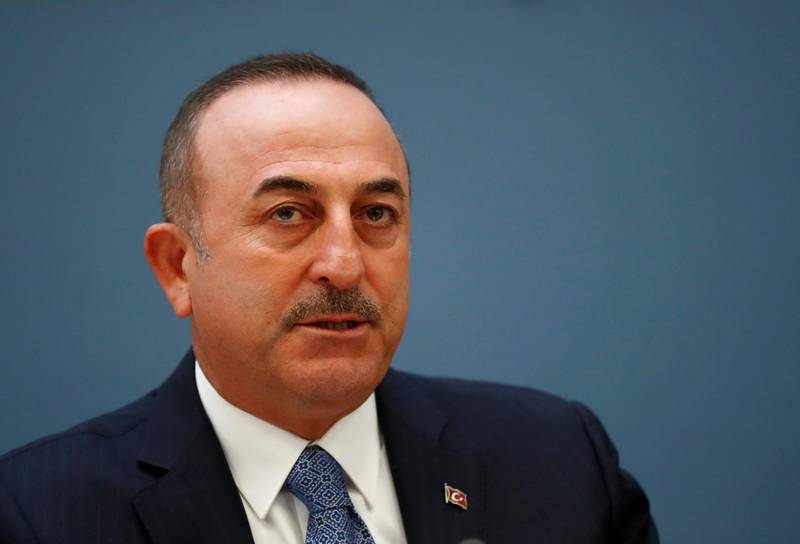 FILE PHOTO: Turkish Foreign Minister Mevlut Cavusoglu attends a news conference in Riga, Latvia May 16, 2019. REUTERS/Ints Kalnins/File Photo