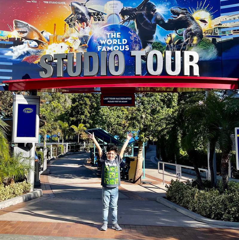 Peter Rosalita at Universal Studios in Hollywood. Photo: Mary Jane Villegas