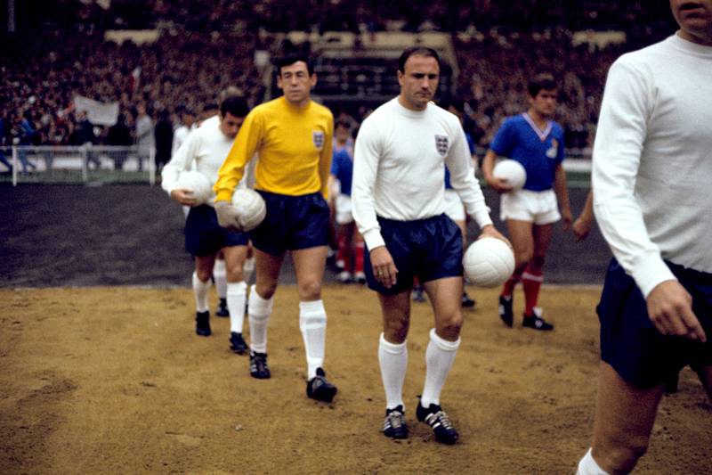 England's George Cohen, Gordon Banks and Ian Callaghan during the 1966 World Cup. PA