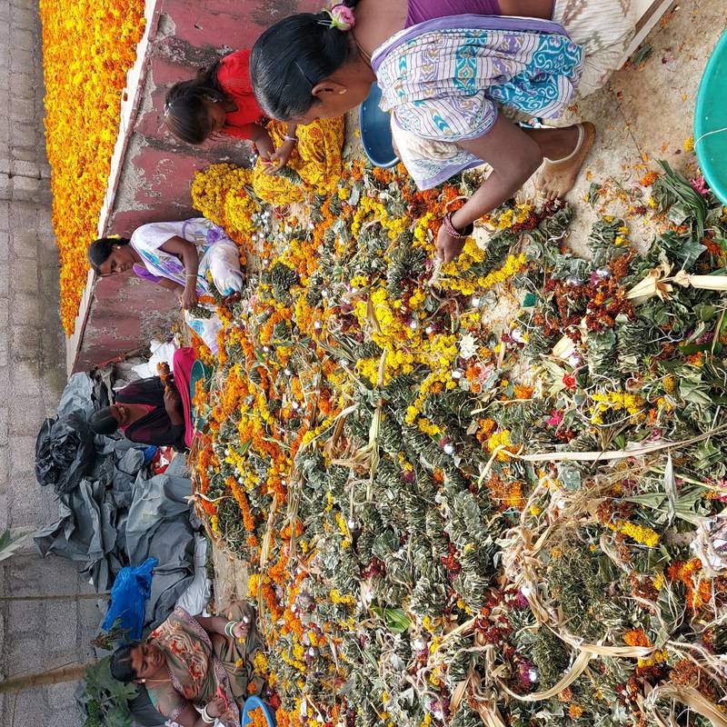 Floral waste is one of India’s biggest pollutants, accounting for nearly a third of all solid waste in the country. Charukesi Ramadurai for The National