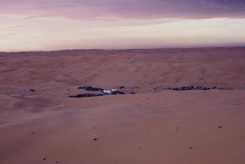 A desert settlement in Liwa, 1970s.