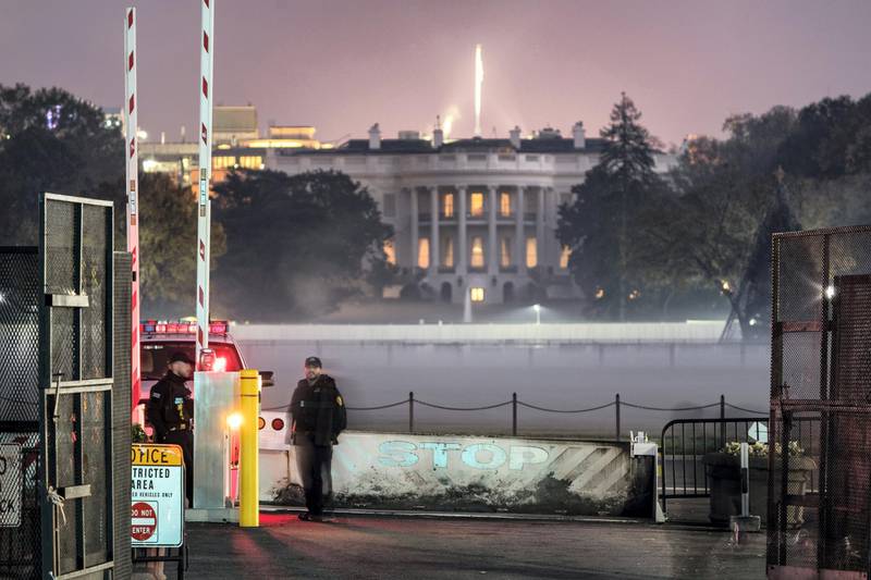 The White House in Washington, is seen early Sunday, Nov. 8, 2020, the morning after incumbent President Donald Trump was defeated by his Democratic challenger, President-elect Joe Biden. (AP Photo/J. Scott Applewhite)