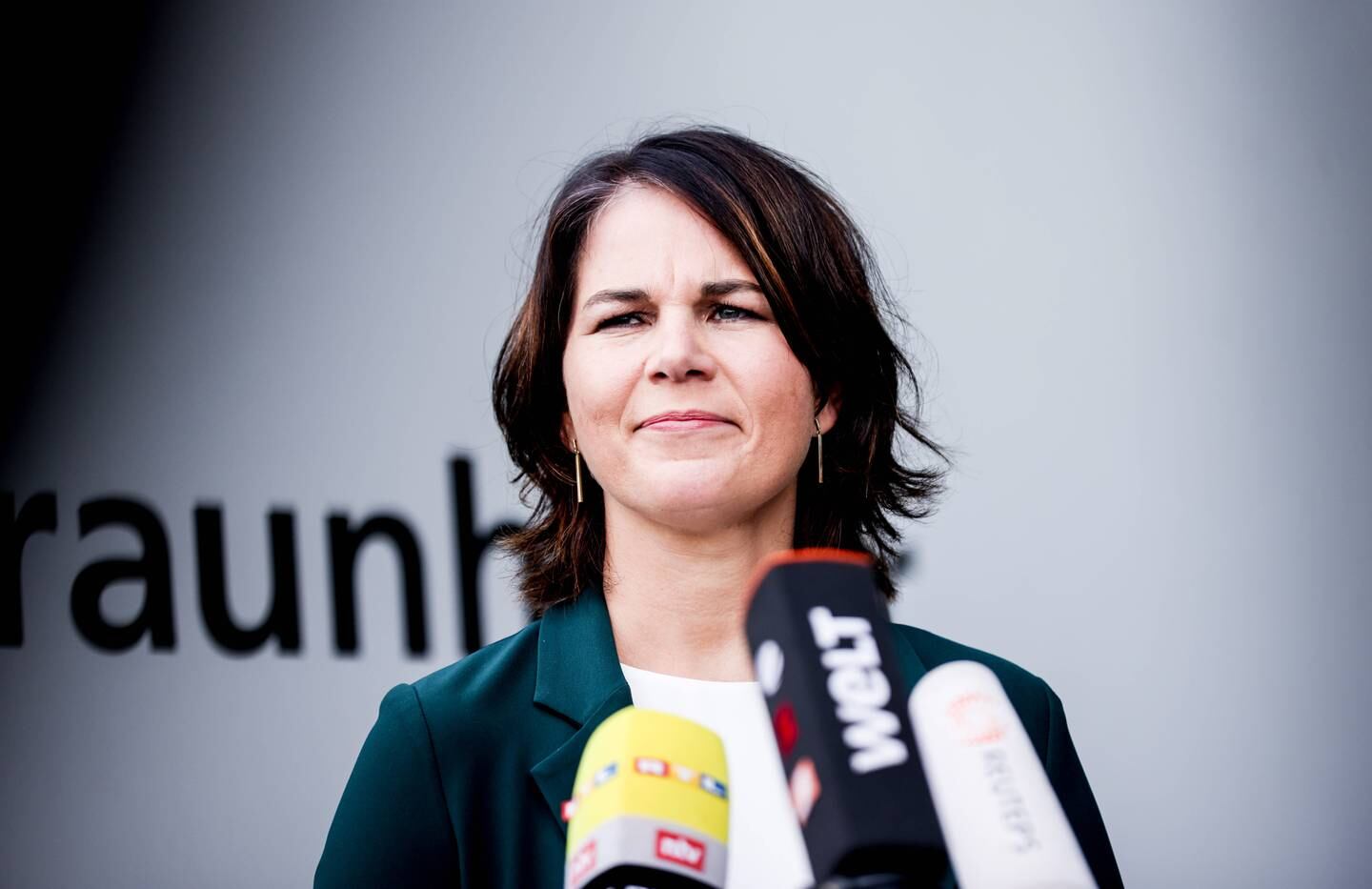Annalena Baerbock, the Green party's candidate for the chancellery, has come under attack by Russian media outlets. EPA  