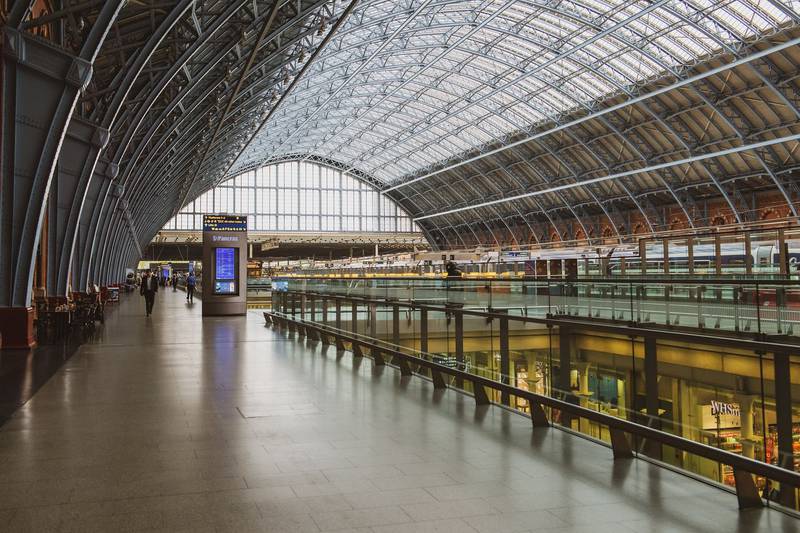 3. Start your flight-free journey from London to Morocco in St Pancras Station.
