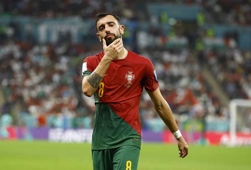 Bruno Fernandes - 9. Played with freedom, playing a whole host of brilliant passes including the corner delivery for Pepe’s goal and a through ball for Goncalo Ramos. Came within inches of reaching Guerreiro’s cross. Reuters