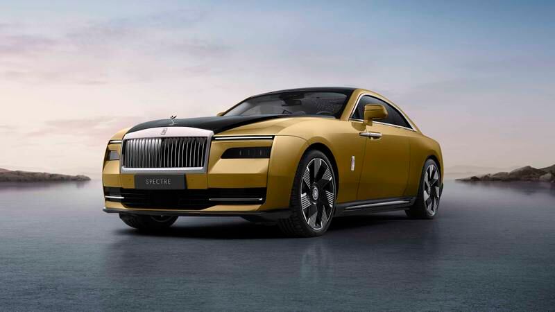 The Spectre displays what Rolls-Royce calls its 'indulgent proportions'.