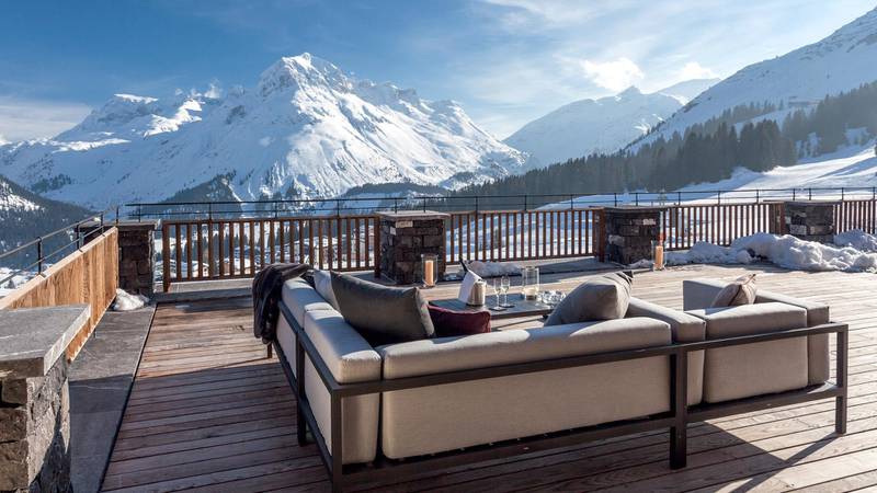 Chalet N in Oberlech, Austria. Photo by Klaus Lorke