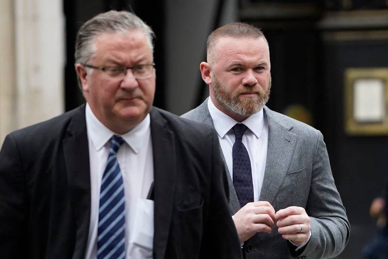Wayne Rooney arrives at court. AFP