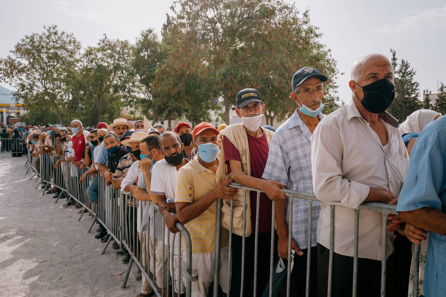In August, more than a million people were vaccinated in Tunisia during a series of open-call vaccine drives, but few West Africans came to receive their shots. Erin Clare Brown / The National