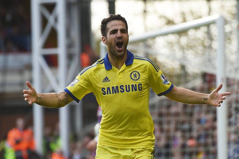 Centre midfield: Cesc Fabregas, Chelsea. Jose Mourinho said it was a scandal how good Fabregas’s first league goal for Chelsea was. It also proved crucial. (Photo: Tim Ireland / AP)