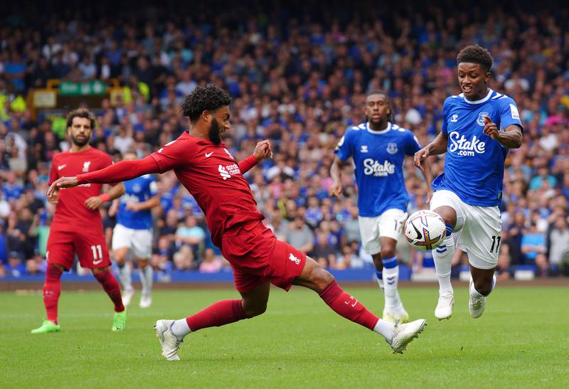 CB: Joe Gomez (Liverpool). Virgil van Dijk isn’t quite at his best at present, but Gomez is more than compensating. The Englishman produced another assured display in the heart of Liverpool’s defence as Everton threatened on the counterattack. PA