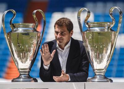 Former Real Madrid captain and goalkeeper Iker Casillas won 16 trophies at the Bernabeu before leaving for Porto 2015. Andrea Comas / Reuters