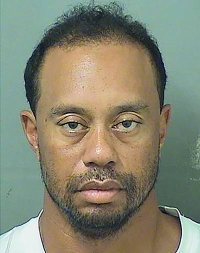 Tiger Woods was arrested in 2017 for suspicion of driving under the influence. AFP 