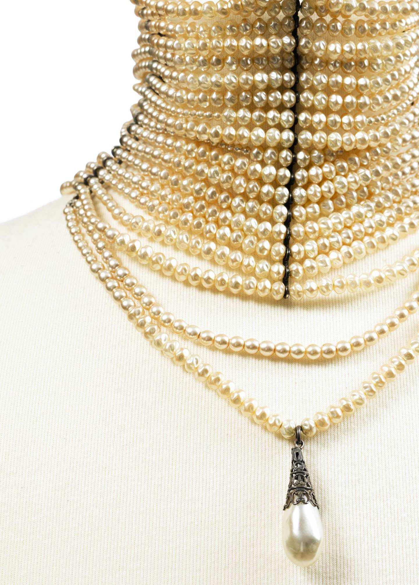 Christian Dior By John Galliano, Rare Massai Necklace Of Metal, Imitation Pearls And Satine Ribbon. Courtesy Sotheby's
