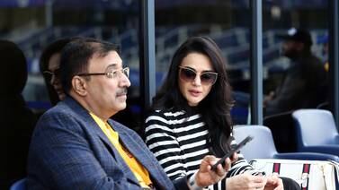 An image that illustrates this article Bollywood star Preity Zinta watches ILT20 match in Dubai - in pictures