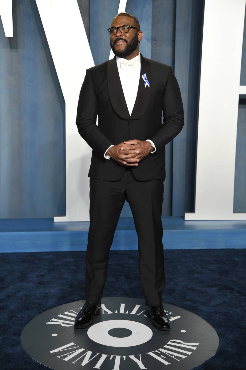 Tyler Perry attends the Vanity Fair Oscar Party. AP