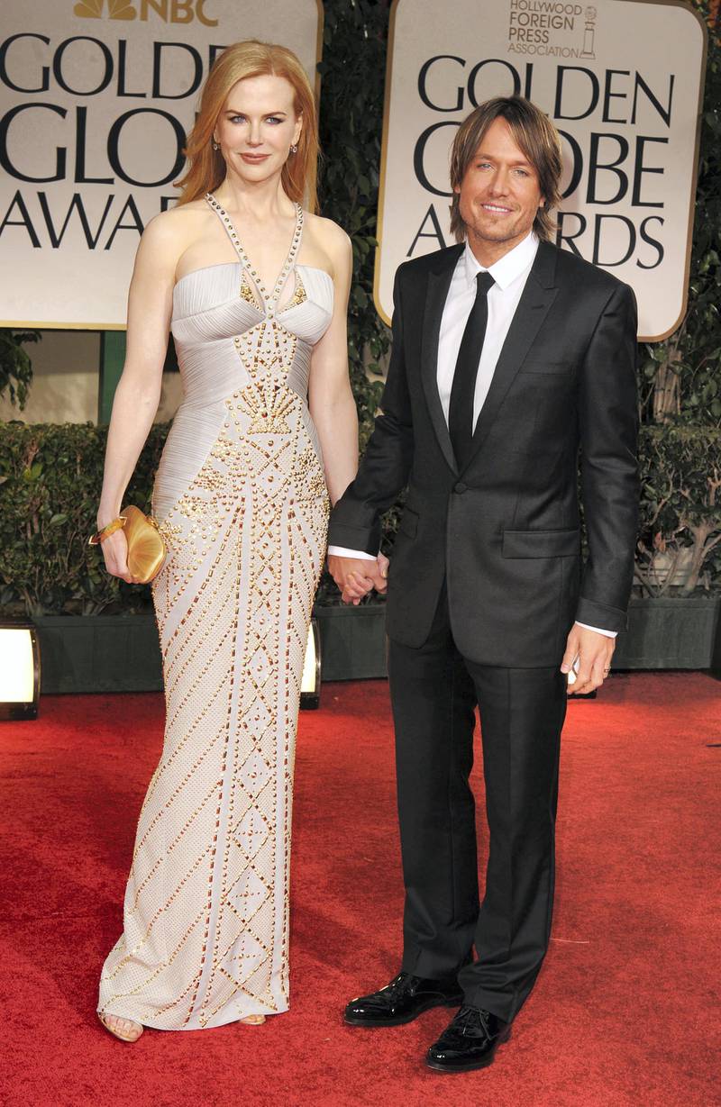 BEVERLY HILLS, CA - JANUARY 15:  Actress Nicole Kidman and husband singer Keith Urban arrive at the 69th Annual Golden Globe Awards held at the Beverly Hilton Hotel on January 15, 2012 in Beverly Hills, California.  (Photo by Steve Granitz/WireImage)